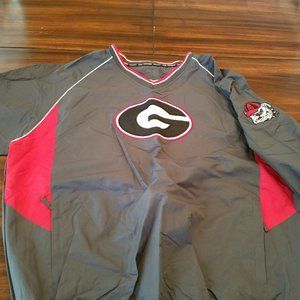 Georgia Bulldogs Gray wind shirt pullover